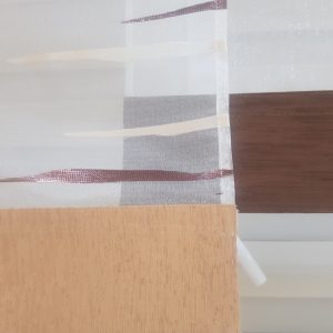Комплект панельних фіранок Lumelle Simple 5шт карниз 200см коричневий з бежевим (11_2п)