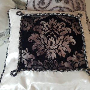 Комплект декоративних подушок Lumelle Hand Made, 4 шт, чорно-молочний (п_0616)