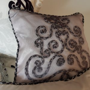 Комплект декоративних подушок Lumelle Hand Made, 4 шт, чорно-молочний (п_0616)