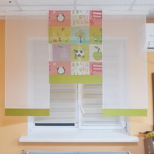 Комплект панельних фіранок Lumelle Kids 1,5м 3шт салатові (6_3п)