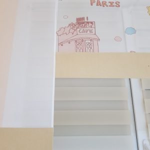 Комплект панельних фіранок Lumelle Paris 3шт карниз 140см бежевий (6_5п)