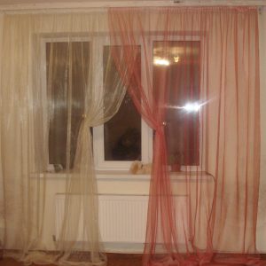 Комплект тюль Lumelle Ніжність рожева із бежевим (23_3к)