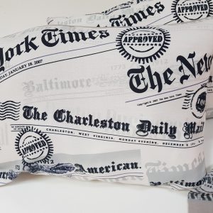 Комплект декоративних подушок Lumelle New York Times 55х37см 2шт сірі (п_0659)