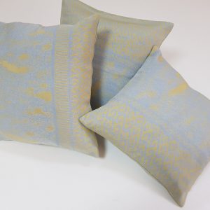 Комплект декоративних подушок Lumelle Pattern 36х36см 2шт 32х32см 1шт блакитні з жовтим (п_0654)