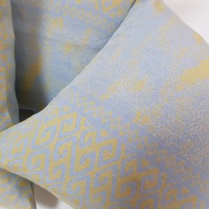 Комплект декоративних подушок Lumelle Pattern 36х36см 2шт 32х32см 1шт блакитні з жовтим (п_0654)