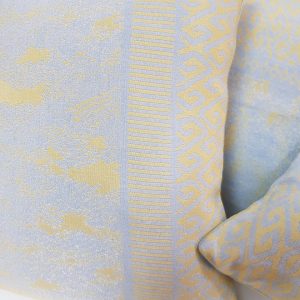 Комплект декоративних подушок Lumelle Pattern 36х36см 2шт 32х32см 1шт блакитні з жовтим (п_0654)
