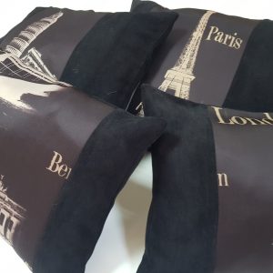 Комплект декоративних подушок Lumelle City 47х40см 1шт 44х39см 1шт 42х30см 1шт 38х30см 1шт венге (п_0658)