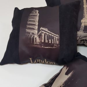 Комплект декоративних подушок Lumelle City 47х40см 1шт 44х39см 1шт 42х30см 1шт 38х30см 1шт венге (п_0658)