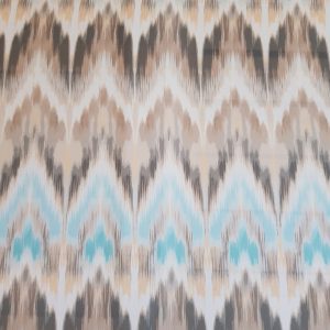 Комплект панельних фіранок Lumelle Zigzag 3 шт, карниз 100–150 см коричнево-блакитний (14_5п)