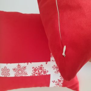 Комплект декоративних подушок Lumelle Snow 40х40см 2шт червоні (п_0670)