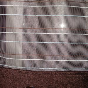 Комплект панельних фіранок на петлях Lumelle Geometric 5шт карниз 230см Бірюзовий з шоколадним (70_7п)