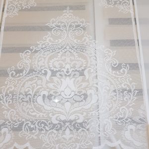 Комплект панельних фіранок Lumelle Ажур Коронка 5шт карниз 160см молочний (25_1п)