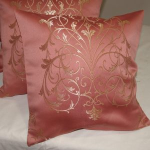 Комплект декоративних подушок Lumelle Damask 35х35см 4шт рожевий (п_0226)