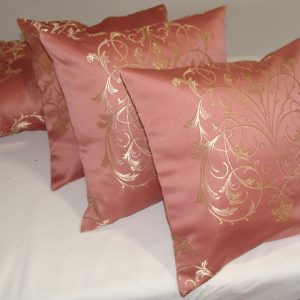 Комплект декоративних подушок Lumelle Damask 35х35см 4шт рожевий (п_0226)
