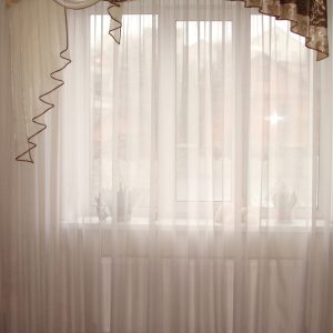 Жорсткий ламбрекен Lumelle Стайл 2м коричневий із золотим (48_3ж)