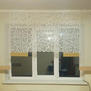 Комплект панельних фіранок Lumelle Батист ширина 250см 7шт Молочні (18_2п)