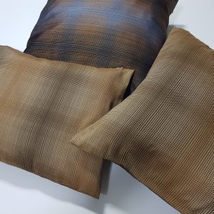 Комплект декоративних подушок Lumelle Pattern 40х40см 2шт 40х29см 1шт коричневі з блакитним (п_0680)