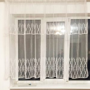 Комплект тюль до підвіконня Lumelle Фатінка 2шт карниз 300см білий (34_9а)