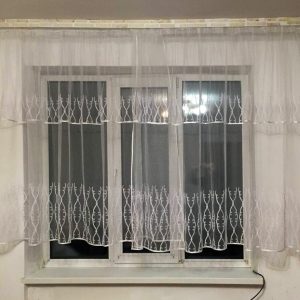 Комплект тюль до підвіконня Lumelle Фатінка 2шт карниз 300см білий (34_9а)