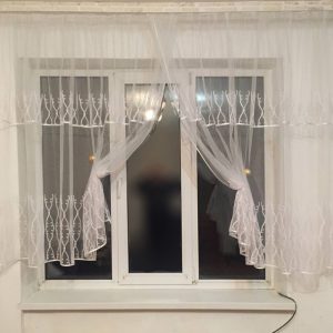 Комплект тюль до підвіконня Lumelle Фатінка 2шт карниз 300см білий (34_9а)
