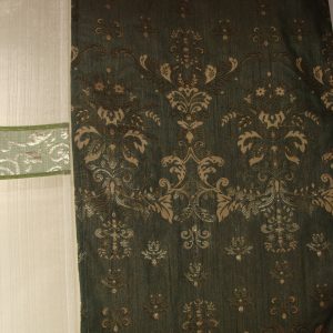 Комплект панельних фіранок Lumelle Арда 5шт карниз 250см оливковий із золотистим (21_6п)
