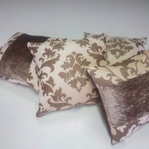Комплект декоративних подушок Lumelle Damask 40х40см 3шт 40смх33см 1шт бежеві (п_0695)