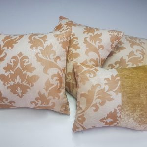 Комплект декоративних подушок Lumelle Damask 40х40см 2шт 45х38см 1шт 36х28см 1шт пісочні (п_0696)