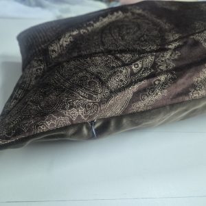 Комплект декоративних подушок Lumelle Damask 58х38см 2шт 40х34см 1шт шоколадний з бежевим (п_0702)