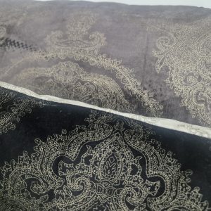 Комплект декоративних подушок Lumelle Damask 4шт чорний з бежевим (_0703)