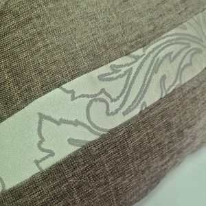 Комплект декоративних подушок Lumelle Damask двосторонні 3шт бежевий з коричневим (п_0713)