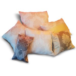 Комплект подушок Lumelle Damask 6шт молочні з коричневим (п_0047)