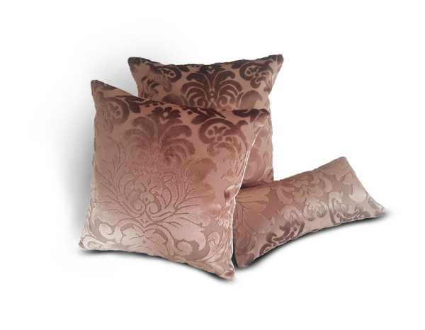 Комплект декоративних подушок Lumelle Damask 30х30см 2шт 32х16см 1шт коричневі (п_0064)