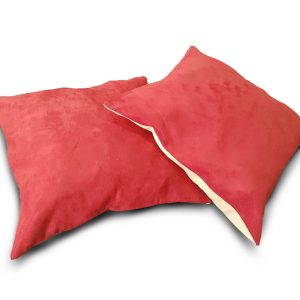 Комплект декоративних подушок Lumelle Simple 40х40см 2шт червоні з молочним (п_0075)