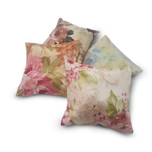 Комплект декоративних подушок Lumelle Flowers Aquarelle 30х30см 4шт кольорові (п_0109а)