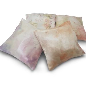 Комплект декоративних подушок  Lumelle Flowers Aquarelle 30х30см 4шт кольорові (п_0111а)