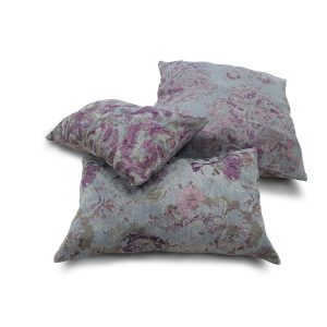 Комплект декоративних подушок Lumelle Flowers 40х40см 1шт 40х25см 1шт 40х20см 1шт Бежеві з фіолетовим (п_0010)