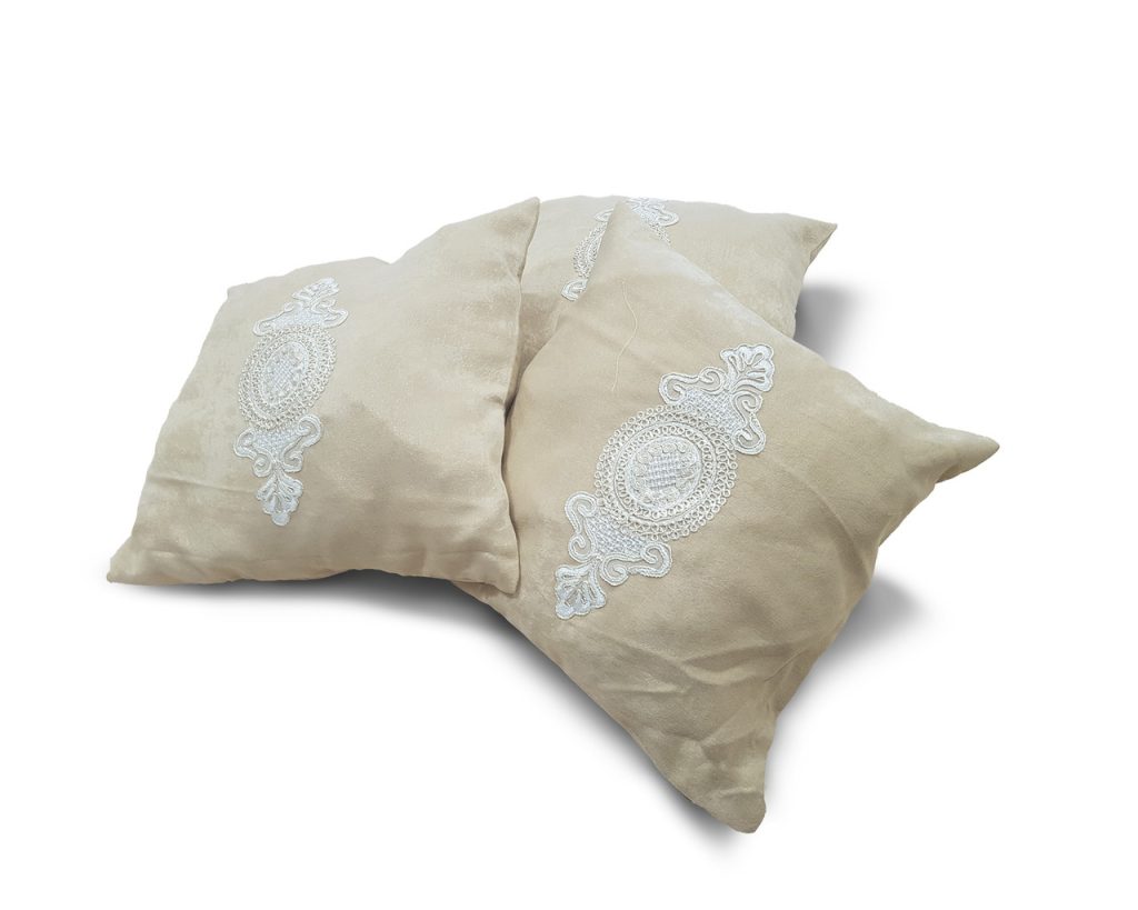 Комплект декоративних подушок Lumelle Hand Made 40х40см 3шт пісочні (п_0017)