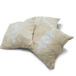 Комплект декоративних подушок Lumelle Hand Made 40х40см 3шт пісочні (п_0017)
