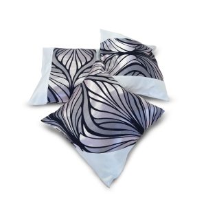 Комплект декоративних подушок Lumelle Abstract 35х35см 3шт чорний зі сріблом (п_0213)