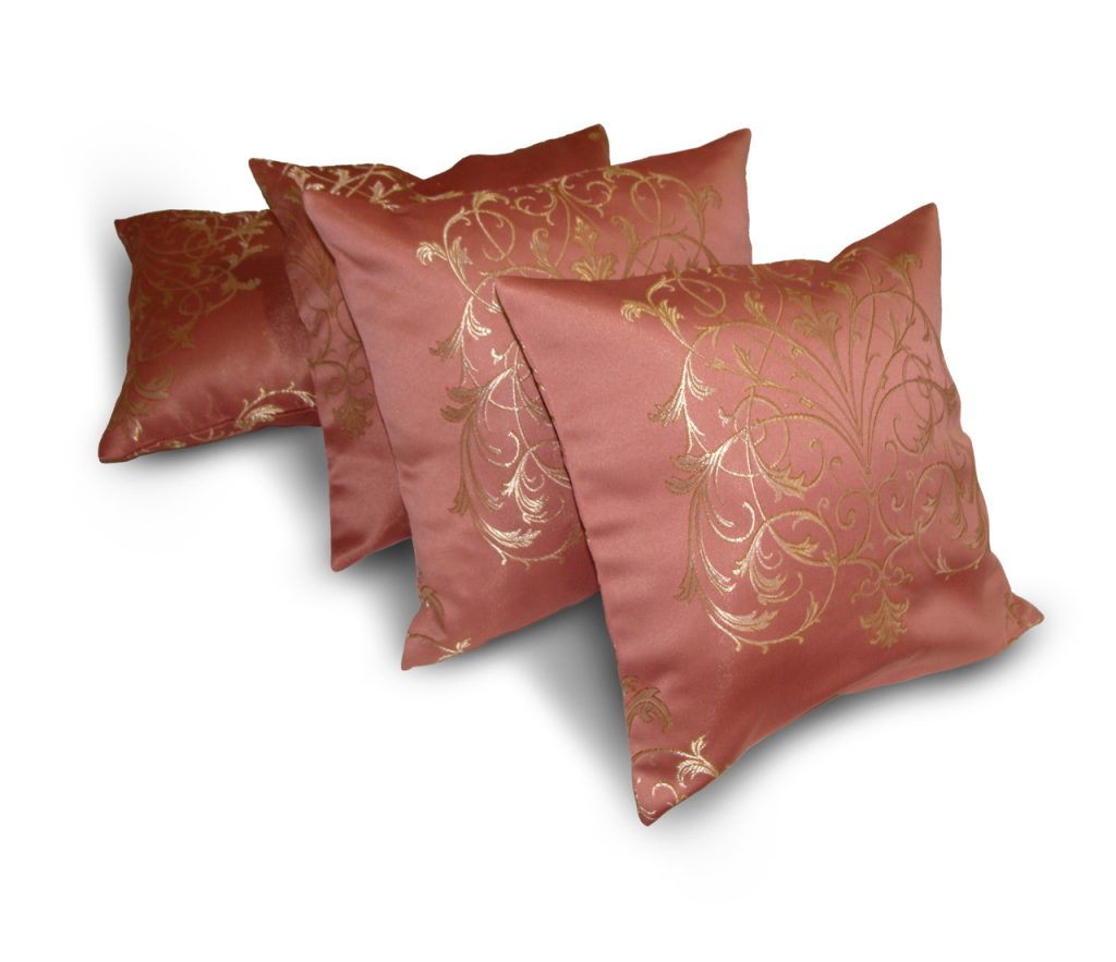 Комплект декоративних подушок Lumelle Damask 35х35см 4шт рожевий (п_0226)