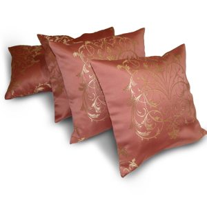 Комплект декоративних подушок Lumelle Damask 35х35см 4шт рожевий (п_0226)