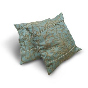 Комплект декоративних подушок Lumelle Damask 32х32см 2шт бірюзові (п_0232)