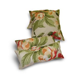 Комплект декоративних подушок Lumelle Flowers 40х40см 2шт 40х16см 2шт молочні (п_0253)