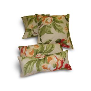 Комплект декоративних подушок Lumelle Flowers 40х40см 2шт 40х16см 2шт молочні (п_0253)