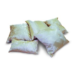 Комплект декоративних подушок Lumelle Завитки 30х30см 3шт 30х22см 1шт 30х15см 1шт м’ятні (п_0311)