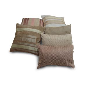 Комплект декоративних подушок Lumelle Flowers 30х30см 3шт 30х19см 3шт бежеві (п_0342)