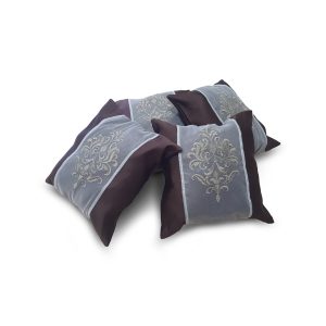Комплект декоративних подушок Lumelle Damask 30х30см 4шт венге (п_0351)