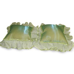 Комплект декоративних подушок Lumelle Hand Made з оборкою 30х30см 2шт салатові (п_0373)