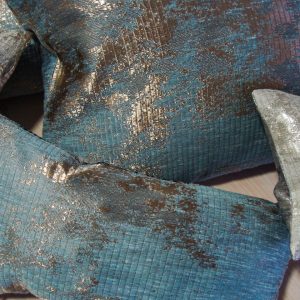 Комплект декоративних подушок Lumelle Abstract 44х30см 2шт 15х30см 3шт бежеві з блакитним (п_0383)
