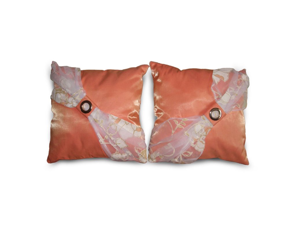 Комплект декоративних подушок Lumelle Hand Made 40х40см 2шт персикові (п_0385)